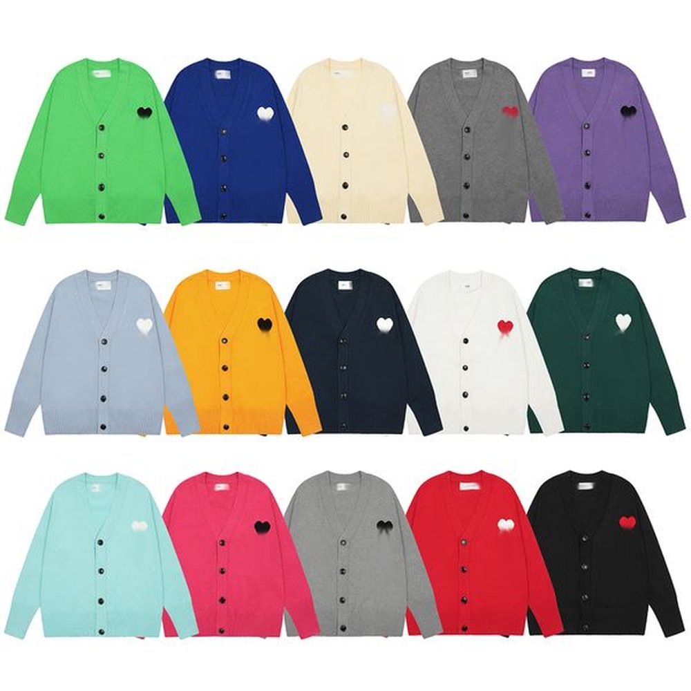 mens sweater designer sweater classic Love letter Paris fashion womens v neck couple polo sweater