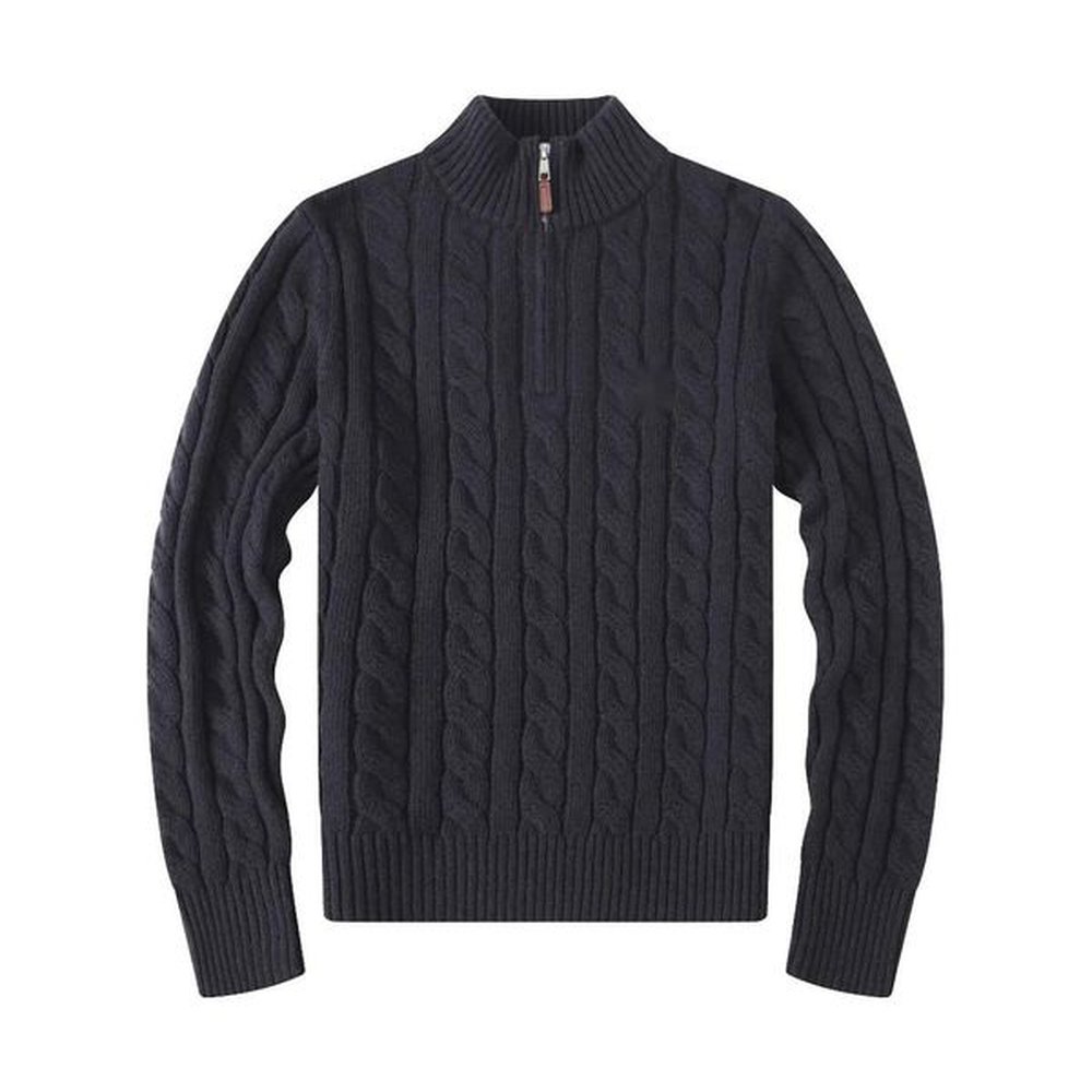 Men's Sweaters Embroidery pullover Men high twist sweater knit cotton sweater jumper pullover sweater Asian size