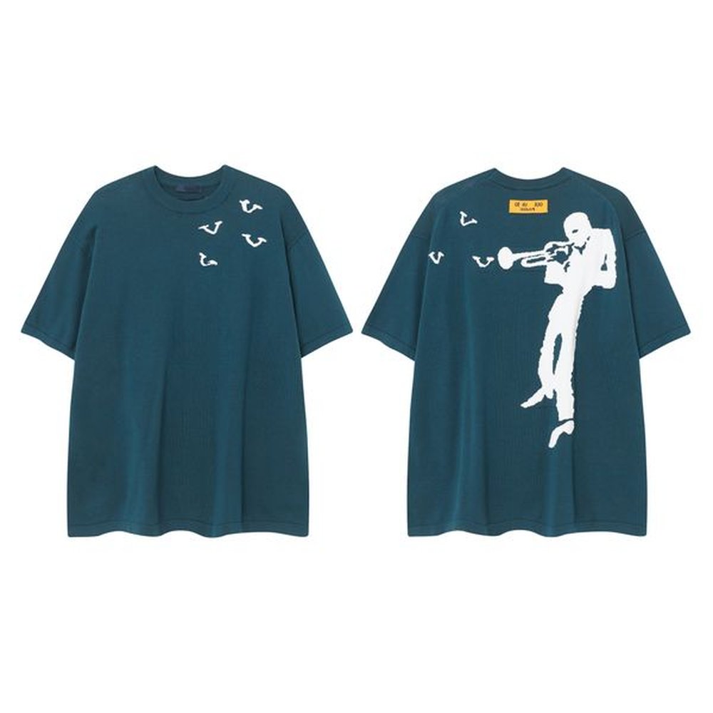 Mens Sweaters Fashion Men's Casual Round Short Sleeve Sweater Men Women Letter Printing Sweaters #69