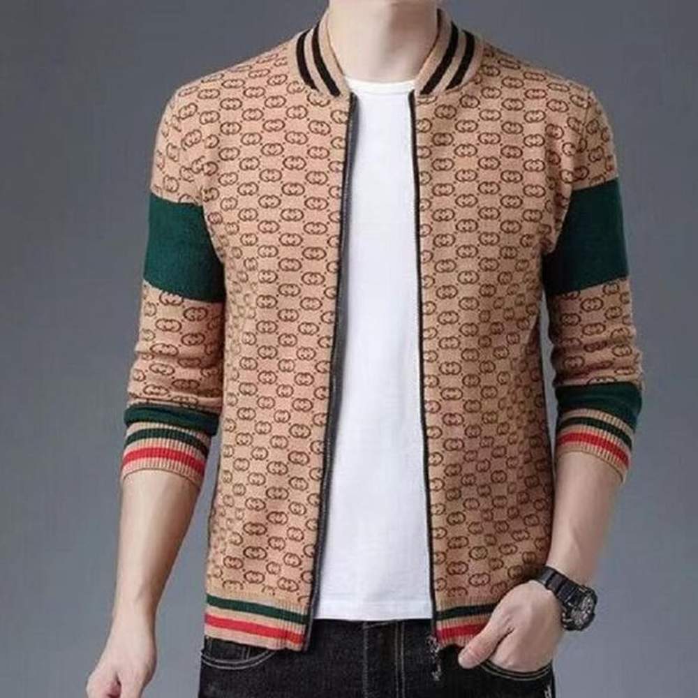 Men's Sweaters Hip Hop Long Sleeve Luxury Jacket Designer Fashion Knitted Cardigan Sweater Coat