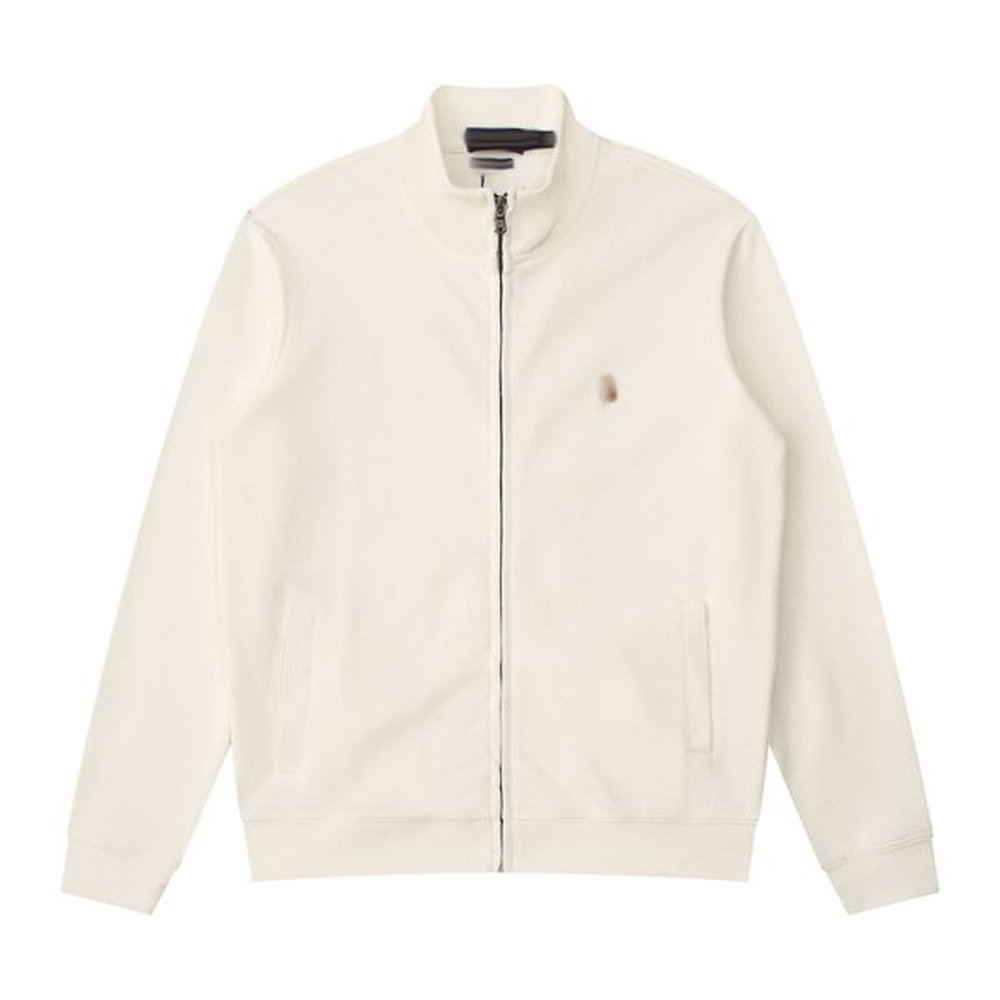 mens sweaters polo hoodie classic embroidery zipper sweater casual Cardigan sweater jacket