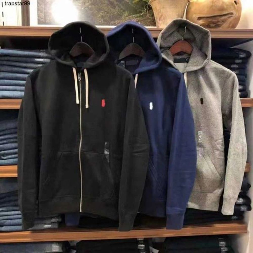 Mens Sweaters Zipper Hoodie Men Sweater Tracuit Set Casual Half Hoodies Business Jumper Horse Embroidery Autumn Tops Polo 2ktg