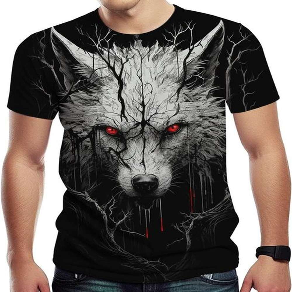 Mens T shirt Casual Tiger Graphic T-Shirt for Men Novelty Animal Pattern Short Sleeve Shirts, Small shirts tshirt graphic tee Casual tops su