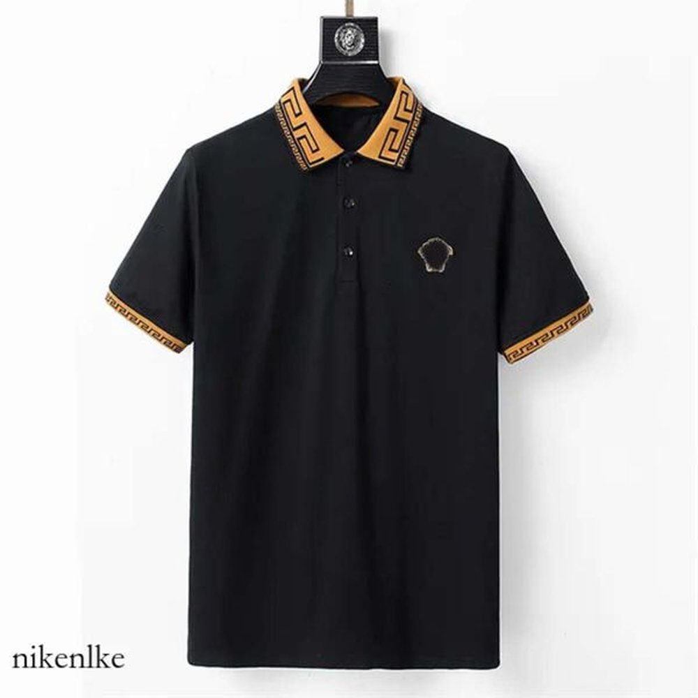 Mens T Shirt Polo Shirts Designer Top Brand Sleeve Stand Collar Embroidery Cotton Blend Animal Print Fashion Black Short Summer Size M-3Xl 0