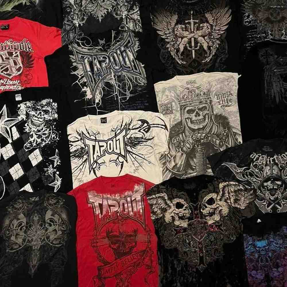 Mens T Shirts Gothic Fashion Skull Graphic Print Cotton T-shirts Retro Grunge Hip Hop Short Sleeve Oversized Tee Men Clothing