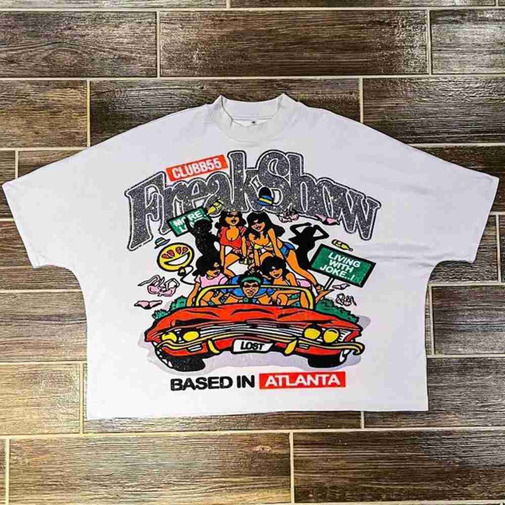Men's T Shirts Harajuku High Streetwear Oversized Graphic Shirt Couples Y2k Top Hiphop Goth All Cotton Material Women Clothes