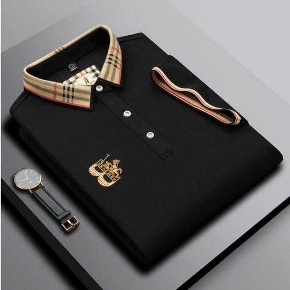 Men's T Shirts High end embroidered short sleeved cotton polo shirt men s T shirt Korean fashion clothing summer luxury top Cfrsw