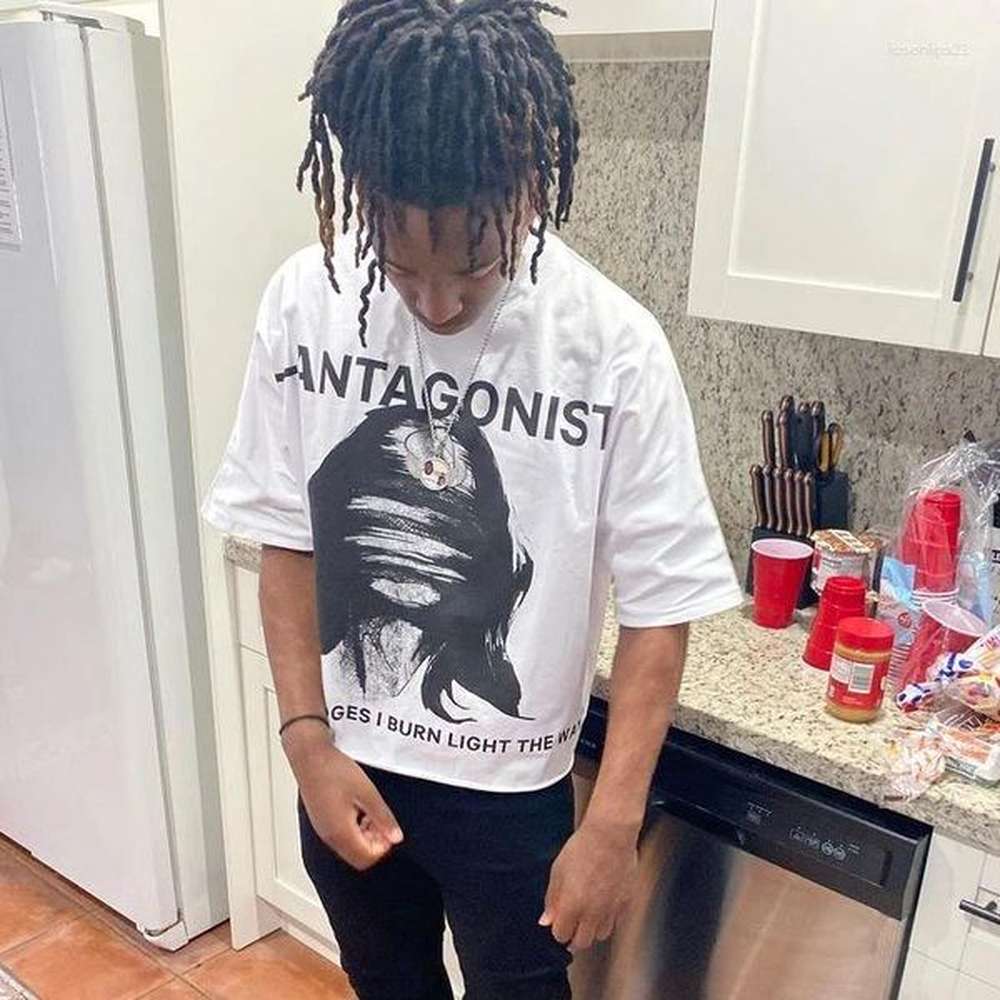 Men's T Shirts Y2K Clothes Haruku Casual Gothic Tops Pure Cotton Shirt Hip Hop Retro Cartoon Oversized Graphic Print Men Women