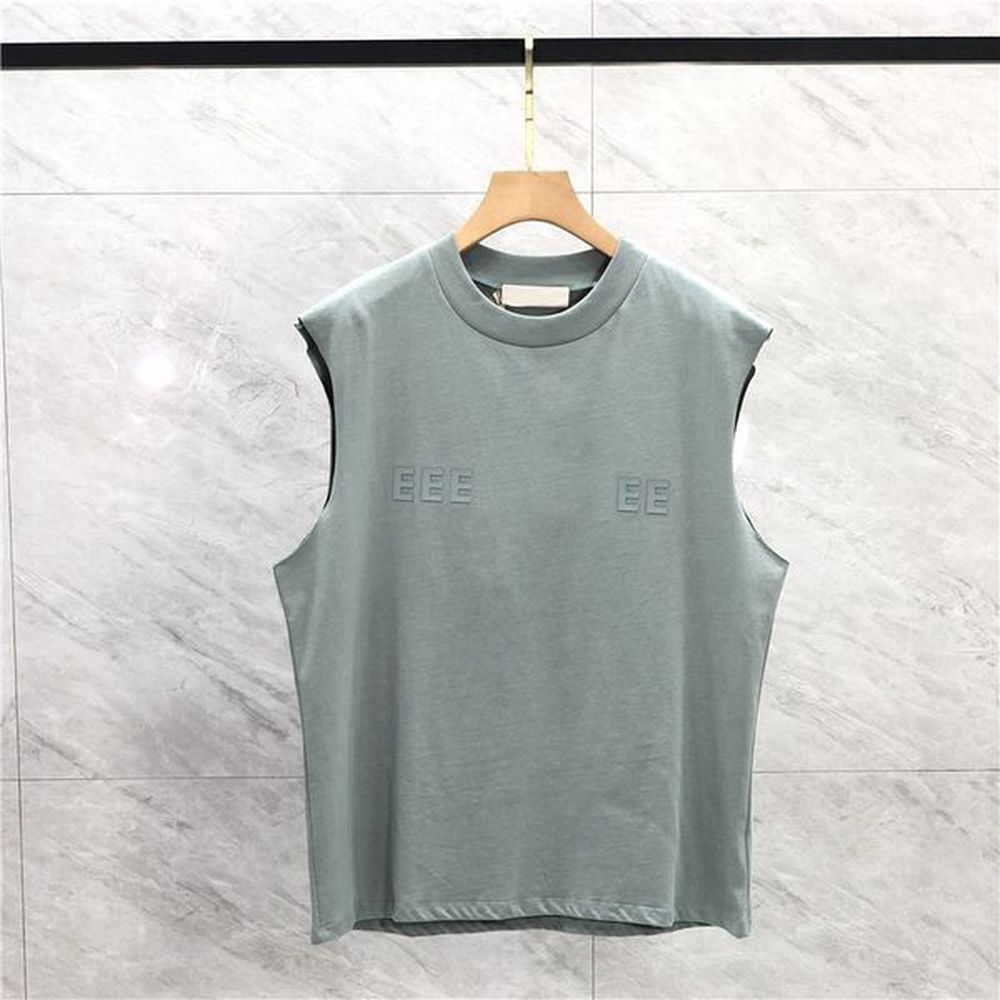 Mens Tank Top t shirt trend brand three-dimensional lettering pure cotton lady sports casual loose high street sleeveless Vest Top