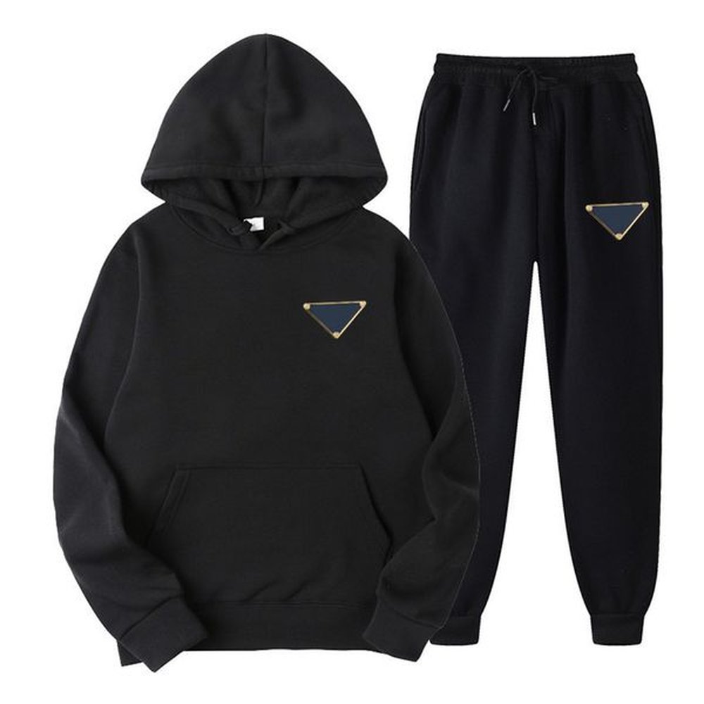 Men's Tracksuit Designer Hoodie and Pants Set Basketball Street Wear Sweatshirt Sportswear Brand Cotton Material Knitted Two Piece Set