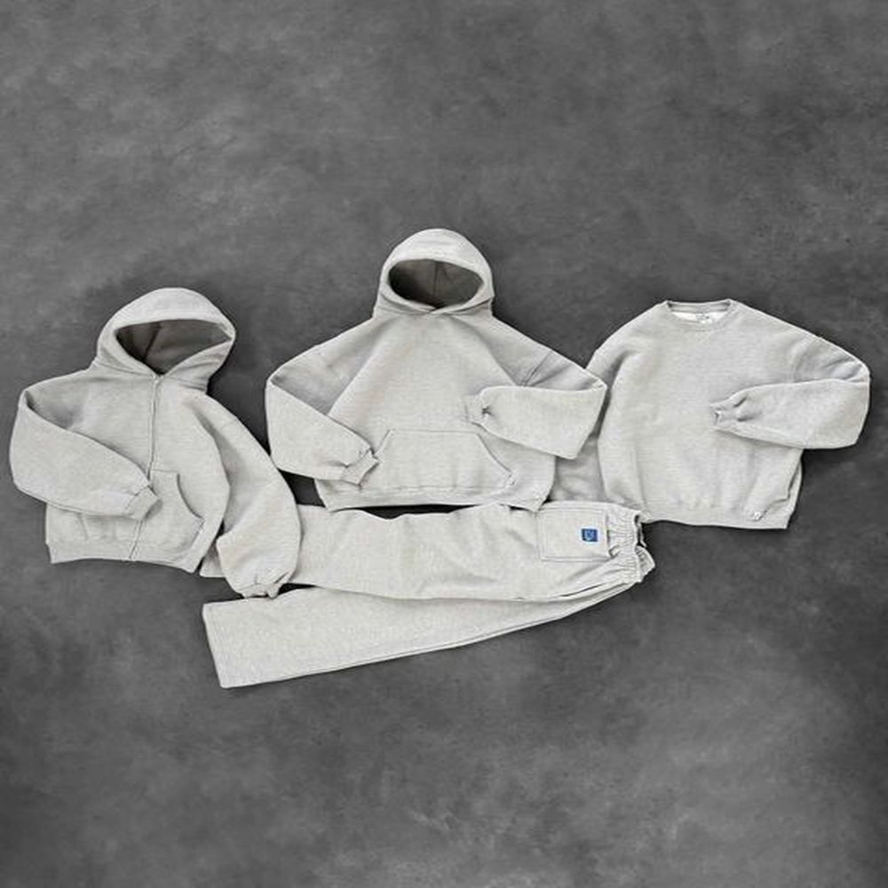 Men's Tracksuits American solid color set two-piece set Harajuku top Trouser set lace casual pants streetwear Y2K couple woolen pants z