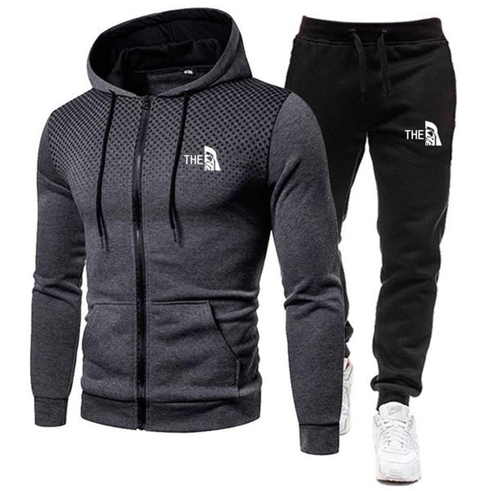 Men's Tracksuits Autumn Winter tracksuit mens hoodie Set Plus Fleece Outdoor Sports Warm Long Sleeve Pants Pullover Fashion Clothing