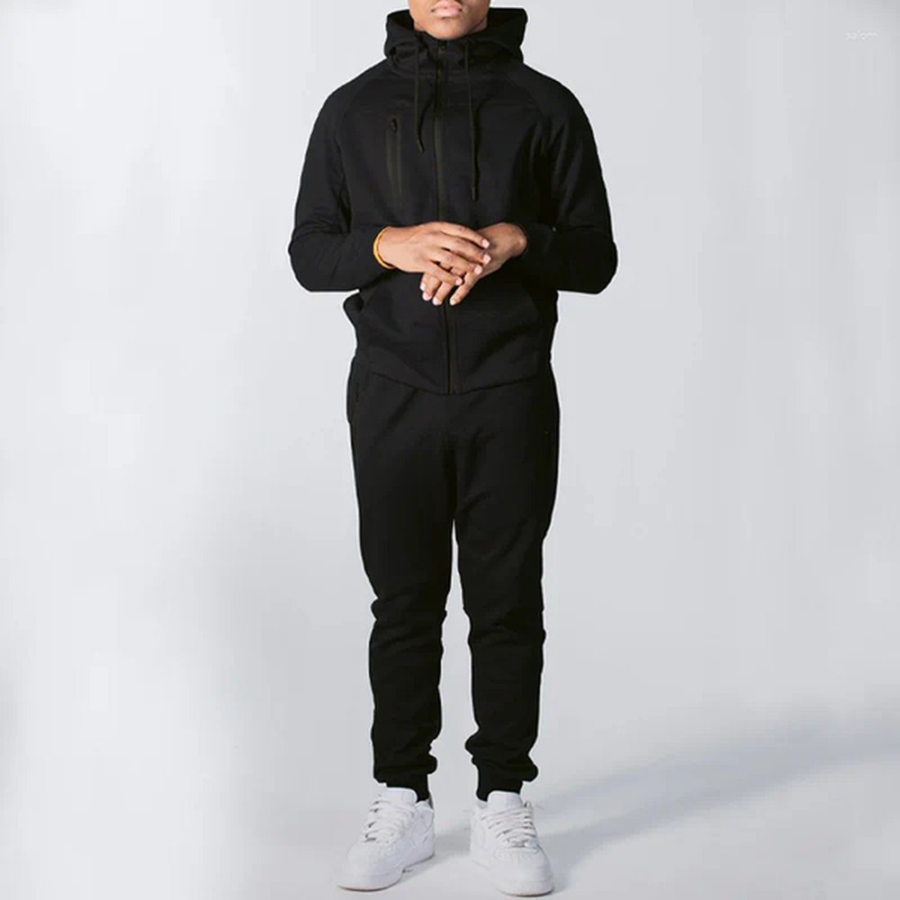 Men's Tracksuits Fitness Mens Suits Autumn And Winter Plush Youth Mountaineering Outdoor Leisure Sports Set Clothing 30