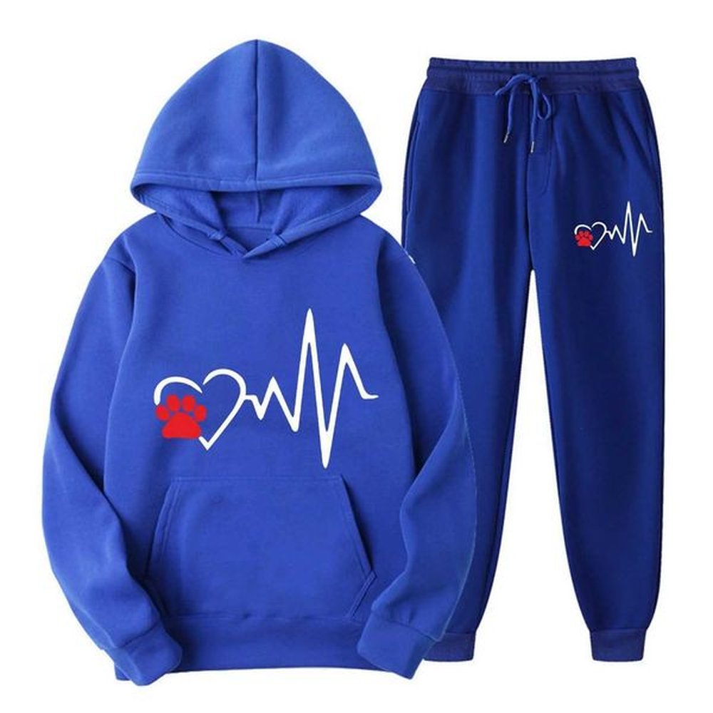 Men's Tracksuits Men Sets Tracksuit Autumn Winter Hooded Sweatshirt And Pants Drawstring Outfit Sportswear Male Pullover Two Pieces Set