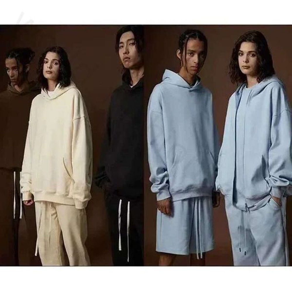 Men's Tracksuits Mens And Womens Hoodie Set Fashion Brand High Purity Loose Flce Autumn Winter Warm Number 1977 Hoodie Two Piece Style