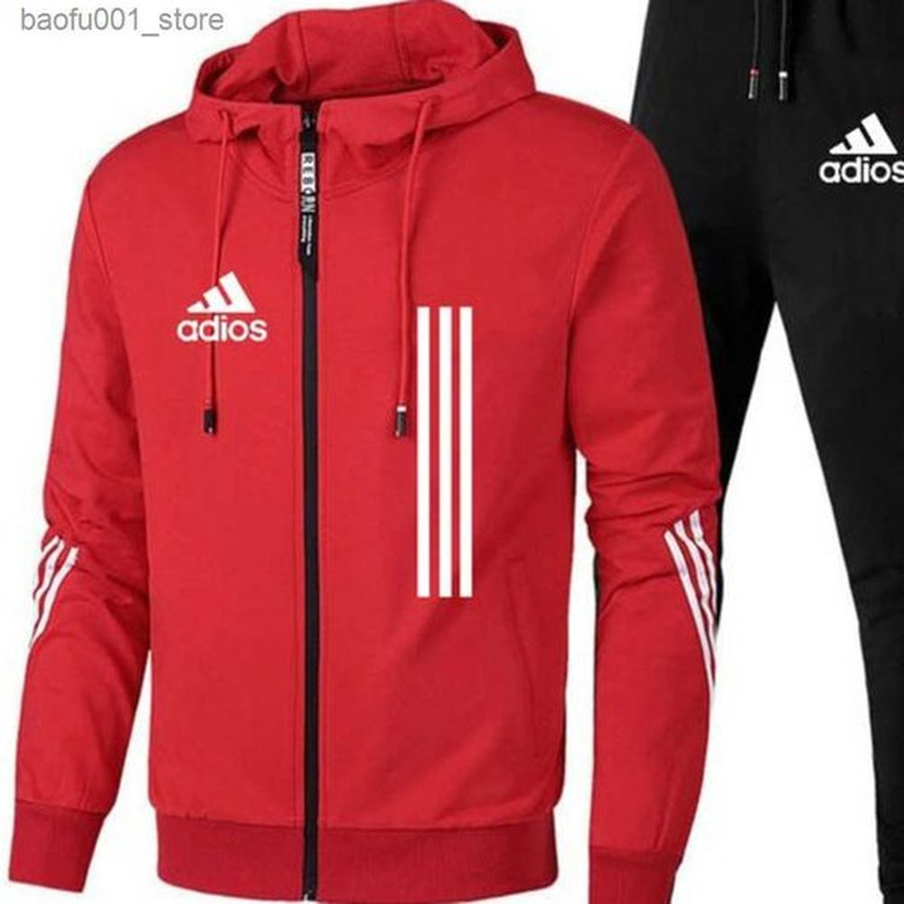 Men's Tracksuits Mens winter autumn zipper clothes new trend casual stitching jogger Tech Flce sportswear hoodie pants womens designer