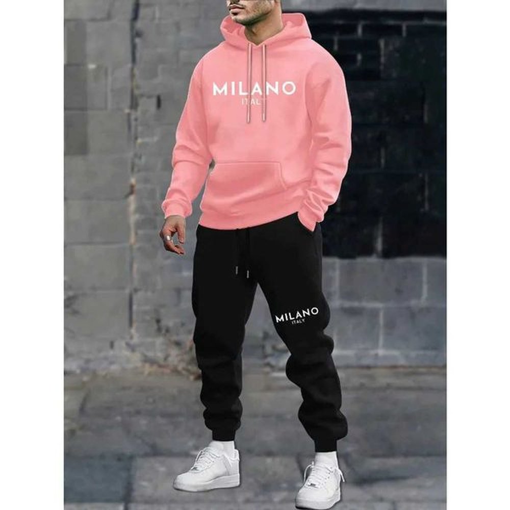 Men's Tracksuits 2pcs Mens Long Sles Hoodie Sweatpants Sporty Set Casual Comfy Style Spring Autumn Winter Outfits Outerwear Ski Clothin