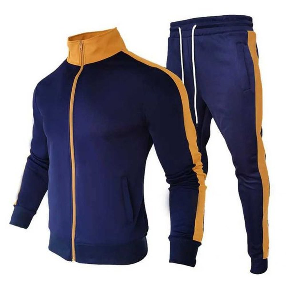 Men's Tracksuits Popular Long Sve Outfit Long Sve Zipper Drawstring Warm Tracksuit Set Autumn Winter Sports Suit for Daily Wear H250120