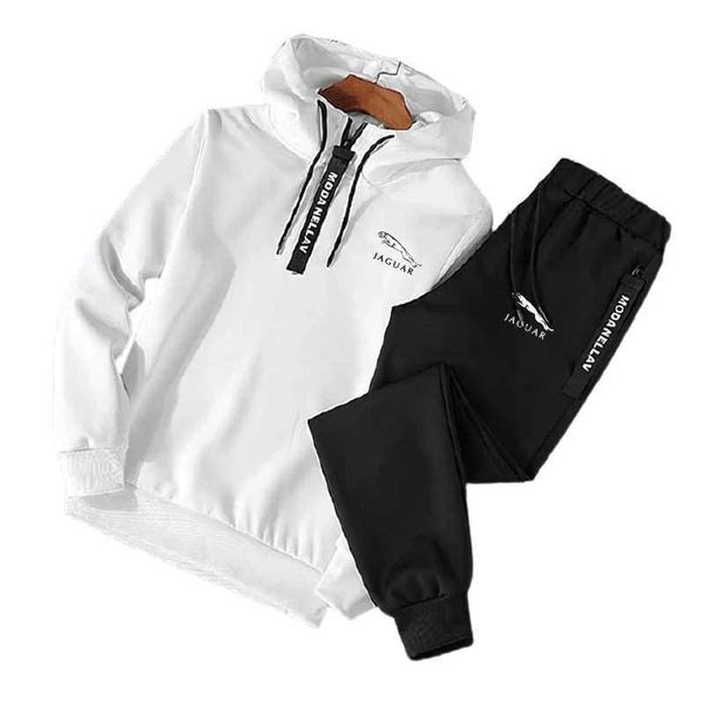 Men's Tracksuits Printing Mens Tracksuit Suit Fashion Casual High Quality Zip Neckline Hooded Sweatshirts+Pants Set Trend Luxury Joggin