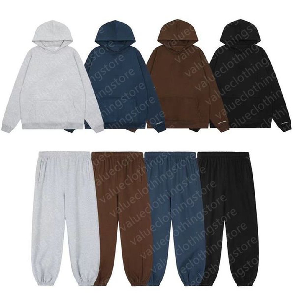 Mens Tracksuits Sportwear set 100% Cotton Winter hoodie and joggers Embroidery shooter warm women Y2k hoodies Designer long sleeve hoody pul