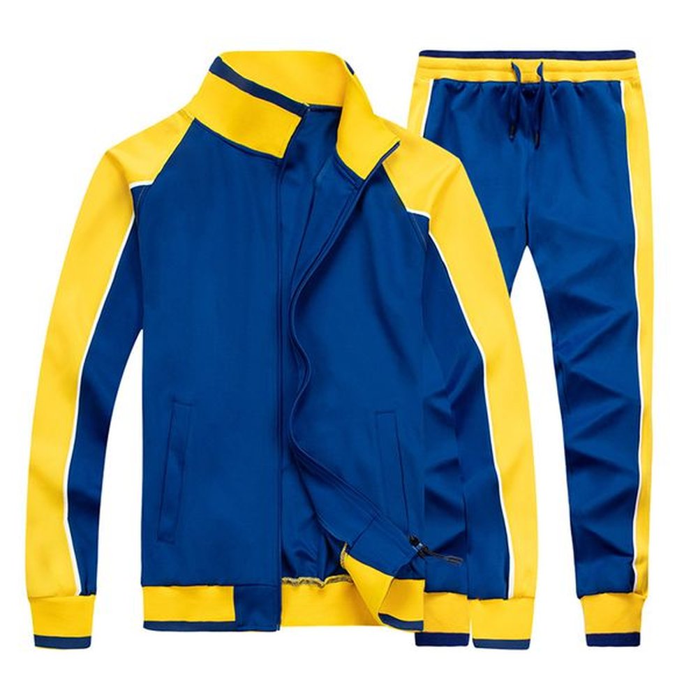Men's Tracksuits Spring Mens Sweatsuit Sets 2 Piece Zipper Jacket Track Suit Pants Man Casual Brand Tracksuit Male Sportswear Set Cloth