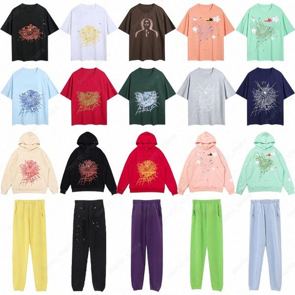 Men's Tracksuits Web Hoodies Sweatshirts for Men and Women 2024 Collection - Pink and Black T-Shirts Casual Clothing H250110