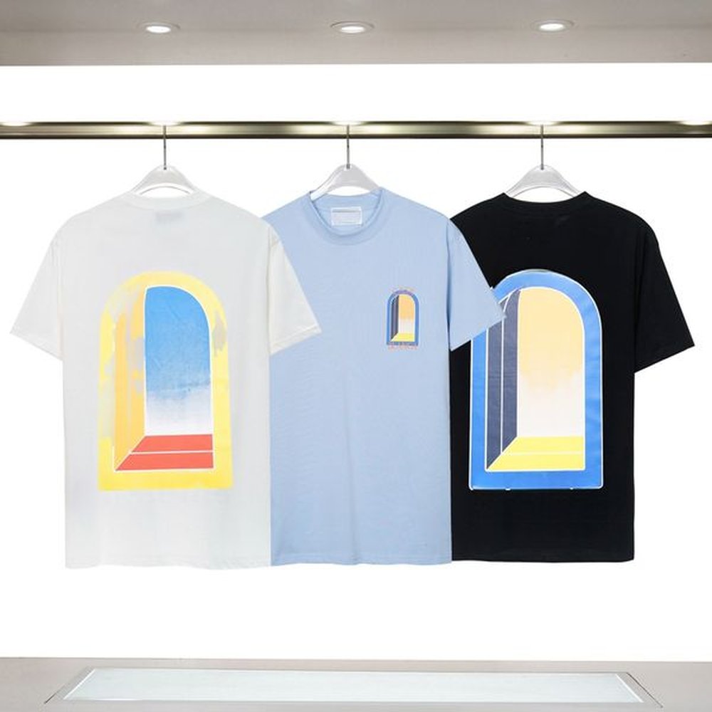 Men's T-shirt Unisex Designer Short Sleeve Loose Hhigh Street Letters Print Crew Neck Simple Casual Tee Couples Clothing