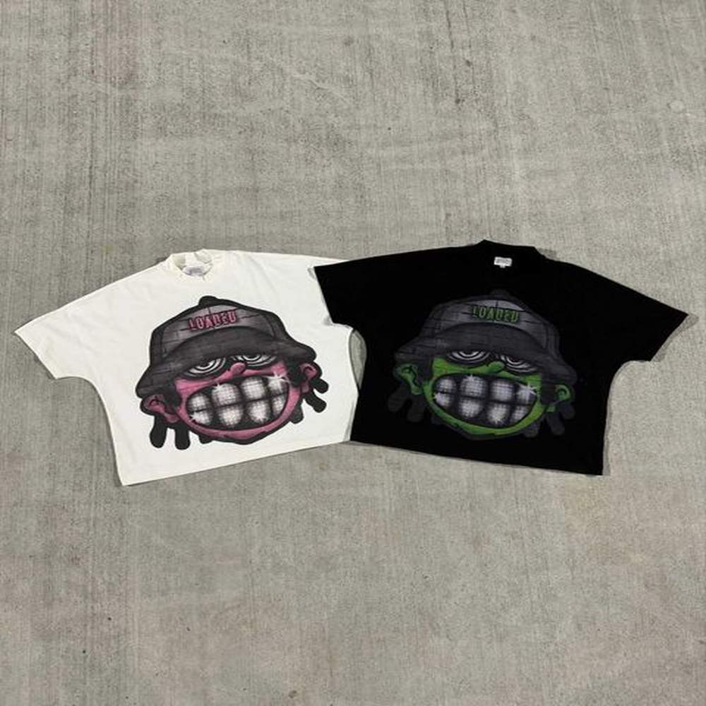 Men's T-Shirts American T Shirt Y2K Clothes Harajuku Cartoon Avatar Graphic Print Oversized Tshirt Men Women Round Neck Cotton Short Sl