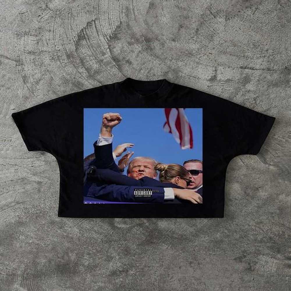 Men's T-Shirts American T Shirt Y2K Clothes Harajuku Gothic Character Pattern Print Oversized Tshirt Men Round Neck Cotton Short Slved