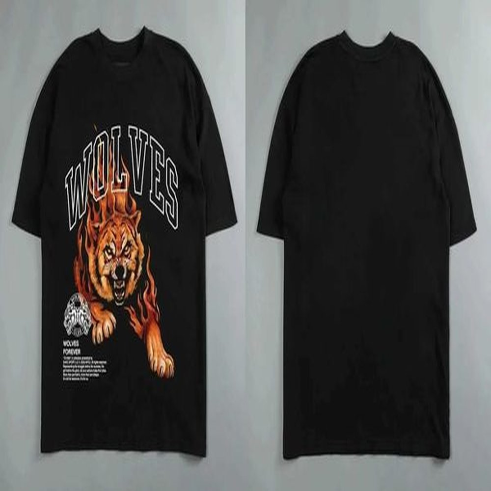 Men's T-Shirts Darc Wolf sports T-shirt oversized printed sports T-shirt mens short slip casual womens T-shirt H241126