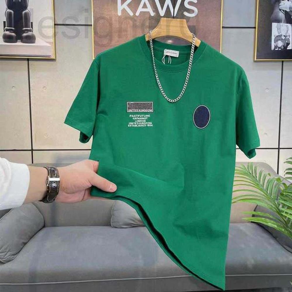 Men's T-Shirts designer Fashionable young men's Mercerized Cotton Short Sleeve summer personalized slim fit versatile comfortable