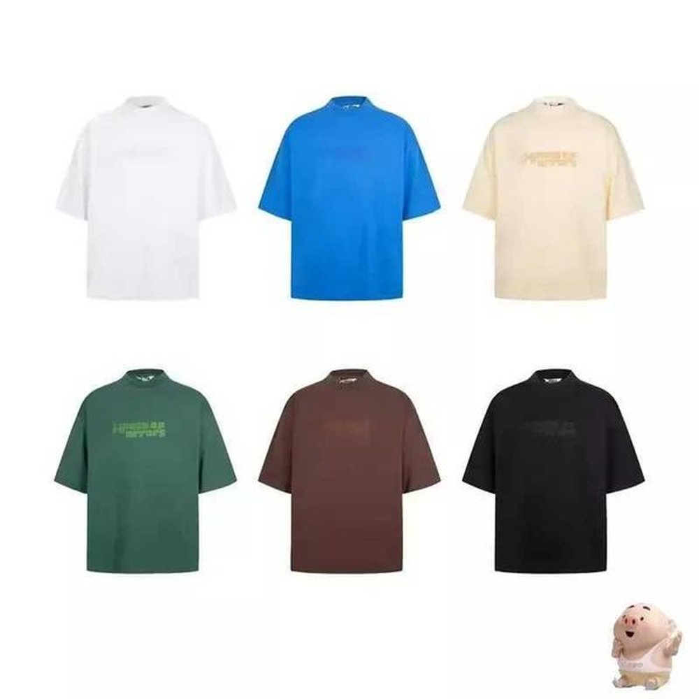 Men's T-Shirts Embroidery House Of Errors Oversized T-Shirt Men Women Tee Top Oversized T Shirt harajuku J240611