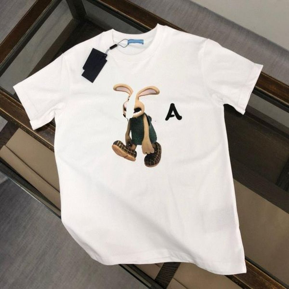 2024 Mens T-Shirts Fashion Luxury Brand 100% Cotton T-shirt Letter Printed Top Short Sleeve Street Clothing T-shirt Asian size s-5xl