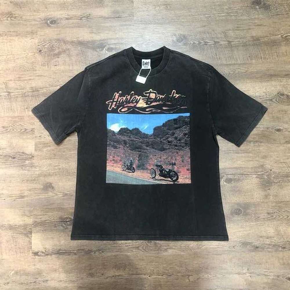 Men's T-Shirts Frog Drift Fashion Best Quality Retro Clothing Printed T-shirt Loose and Oversized Top Casual 100% Cotton Summer Mens T-
