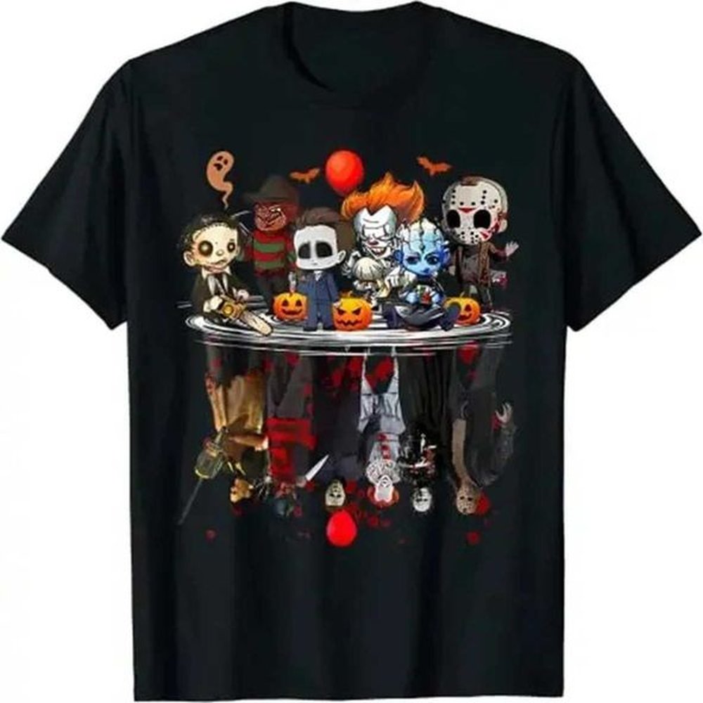 Men's T-Shirts Horror movie character Halloween arrived T-shirt gift Gothic graphic mens T-shirt casual pure cotton short Slve H241015