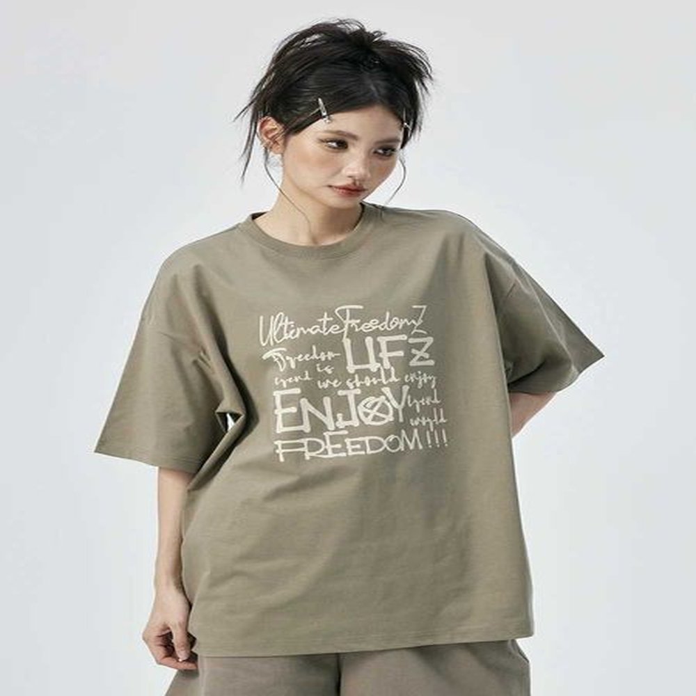 Men's T-Shirts Letters Vintage Printed Short Slve T-shirt Mens and Womens Summer Fashion Brand Cotton Half Slve Top Y2412208T6E