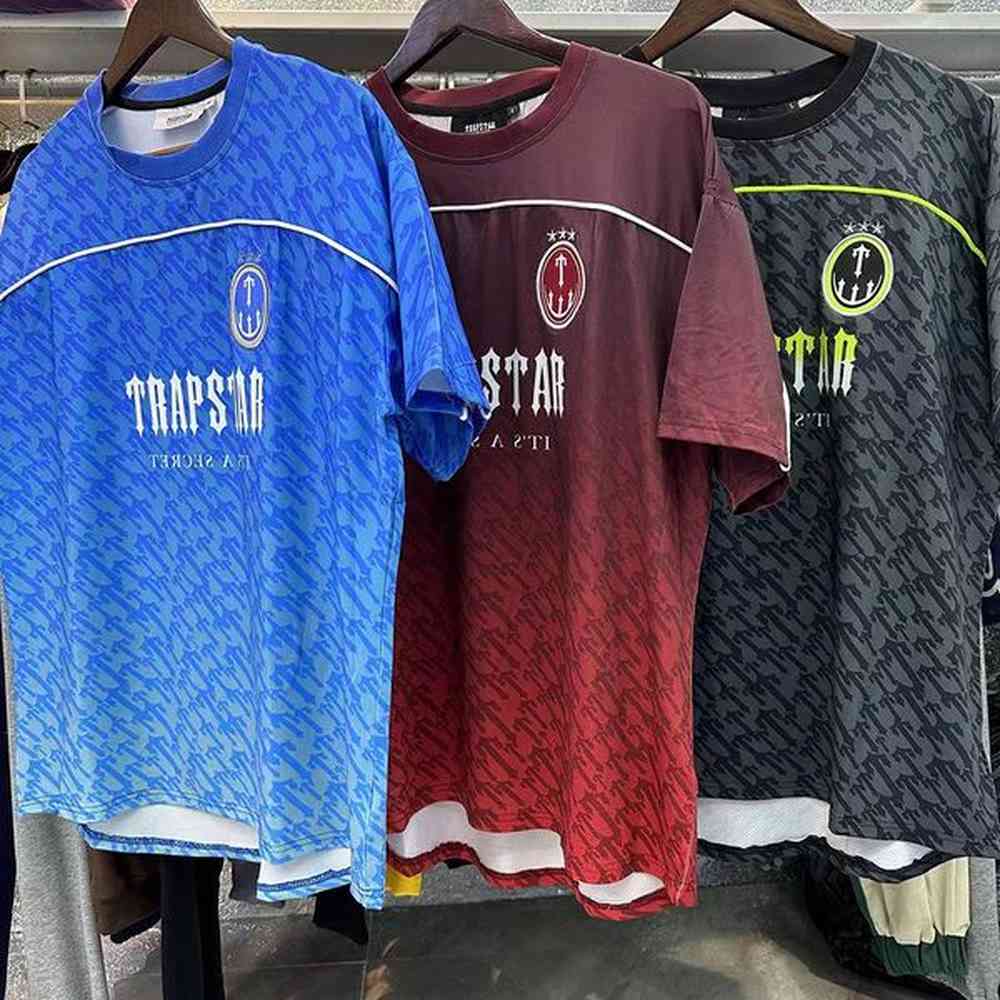 Mens T-Shirts Limited New Trapstar London Designer Men's T shirt Short Sleeve trapstar monogram football jersey Shirt Unisex Fashion Ha