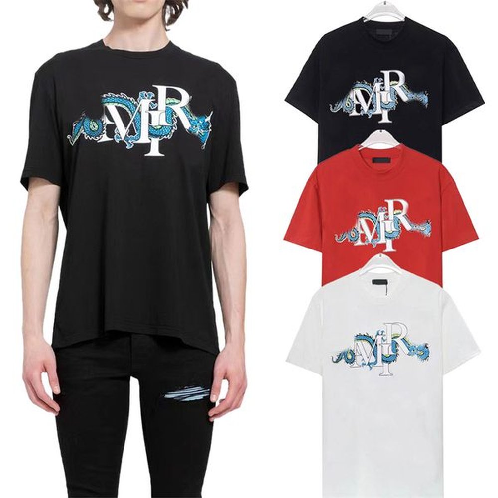 Men's T-Shirts Mens Designers Clothes Fashion Cotton Couples Tee Casual Summer Men Women Clothing Brand Short Sleeve Tees dragon Classi