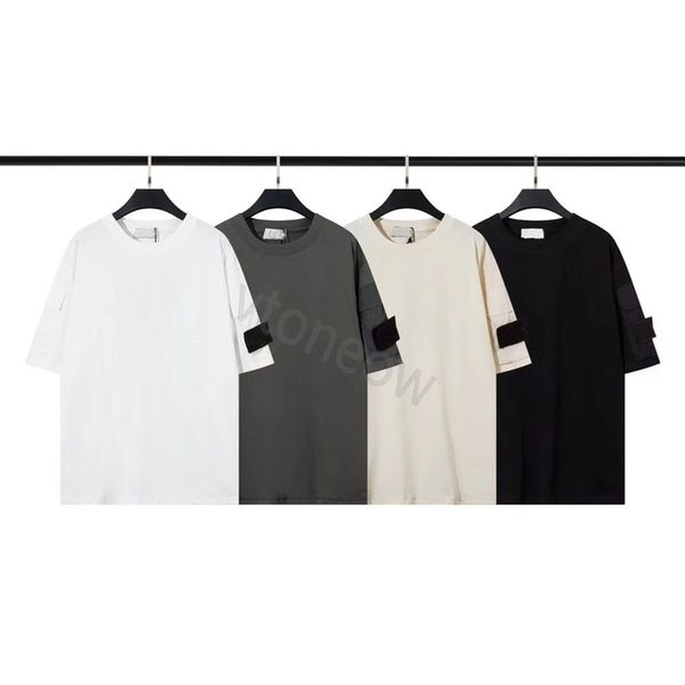 Mens TShirts Mens TShirts 2024 High quality designer shirt men stone t shirt mens sweatshirt compass armband cotton short sve tshirt summer