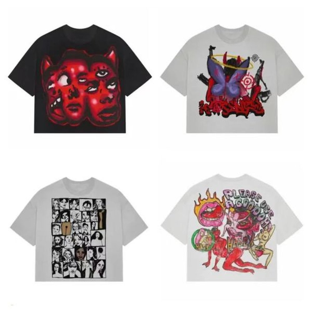 Men's T-Shirts mens t-shirts t-shirt mens and womens retro hip-hop graffti graphic printed streetwear oversized clothes mens t shirt de