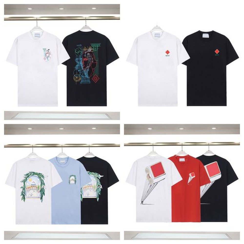 Men's T-Shirts Printing Casual Short Sleeves T-shirt Designer Shirt High Street Clothing Loose Tops Men's Casual Tees