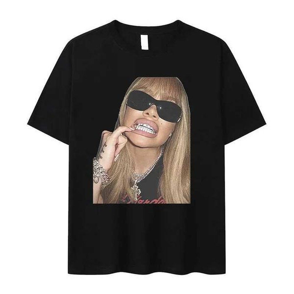 Men's T-Shirts Rap singer Big Latto Graphic T-shirt mens hip-hop retro short slip T-shirt unisex fashion ultra-fine cotton T-shirt H241