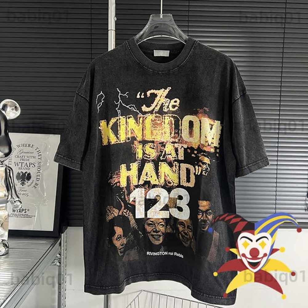 Men's T-Shirts 2023ss RRR123 Oversized Vintage Washed T Shirt Men Women Best Quality T-shirt RRR 123 Top Tees T230321