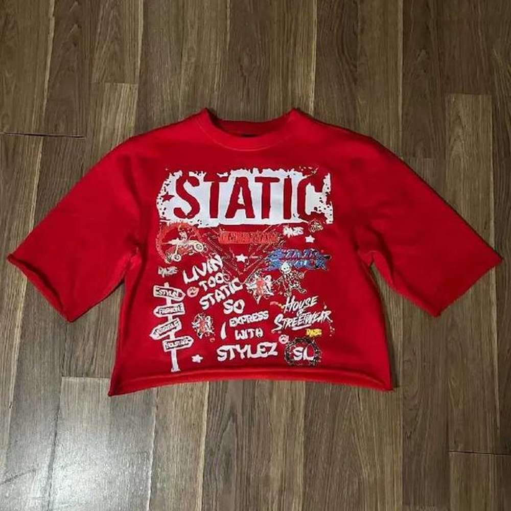 Men's T-Shirts Strtwear T Shirt Y2K Clothes Mens Womens Punk Rock Hip Hop Strt Print Oversized TShirt Round Neck Cotton Short Slve Tops
