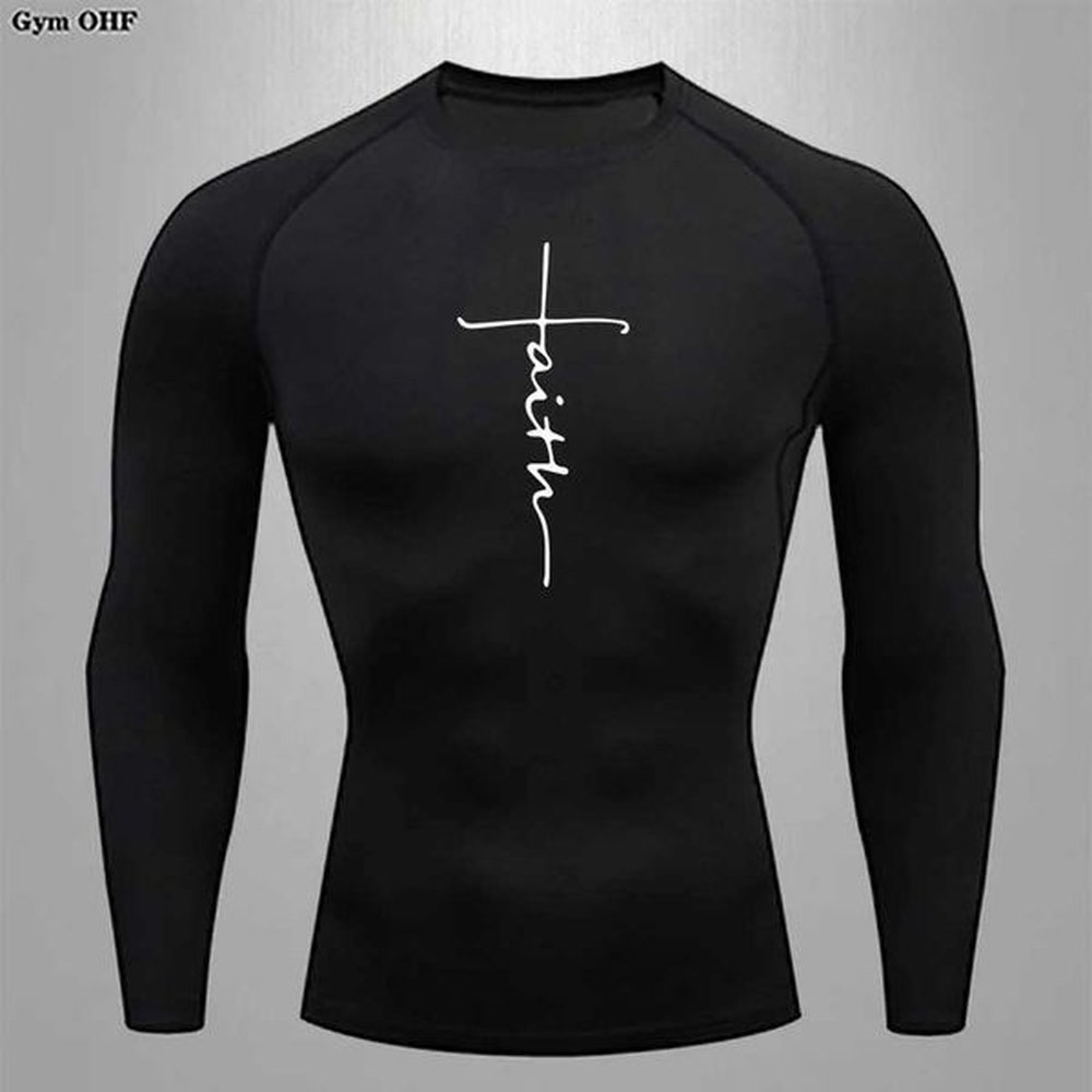 Men's T-Shirts Summer running T-shirt mens short sleeved compression shirt gym sports top white and black quick drying breathable MMA f