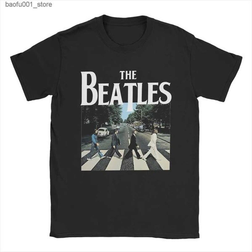 Men's T-Shirts The Beatle T Shirt Men Cotton Vintage T-Shirts O Neck Tee Shirt Short Sleeve Clothing 4XL 5XL Q240220
