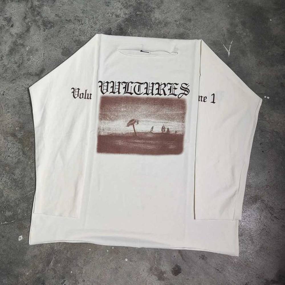 Men's T-Shirts Yao888 Donda Strtwear Long Sleeve T Mens Clothing Oversized Casual Sanskrit Graphic Printed Loose Mens Shirt T241112