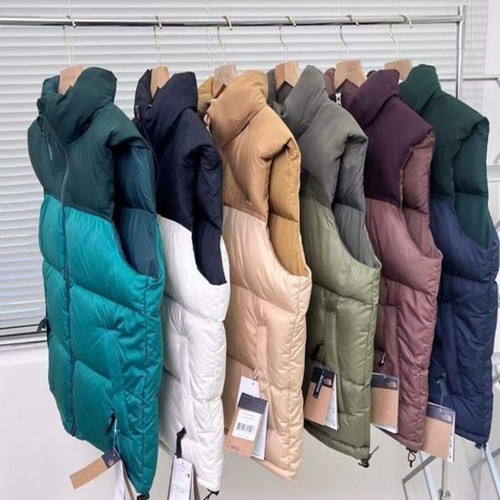 Men's Vests Designer Mens Embroidered vests womens down jacket sveless puffer Outerwear Autumn Winter coat vest H250109
