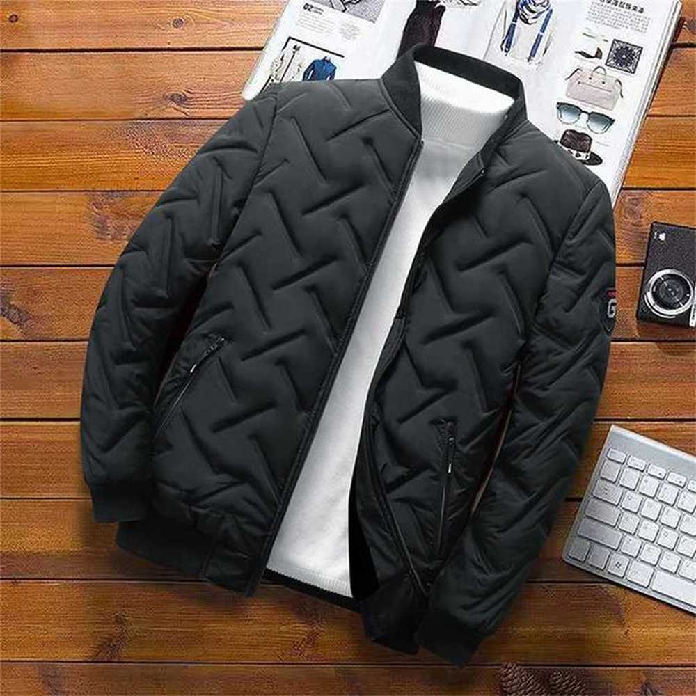 2024 Mens Warm Padded Jacket Autumn Winter Slim Fit Coat Casual Base Clothes Parka for Men Clothing Windbreer 5XLXJ241122
