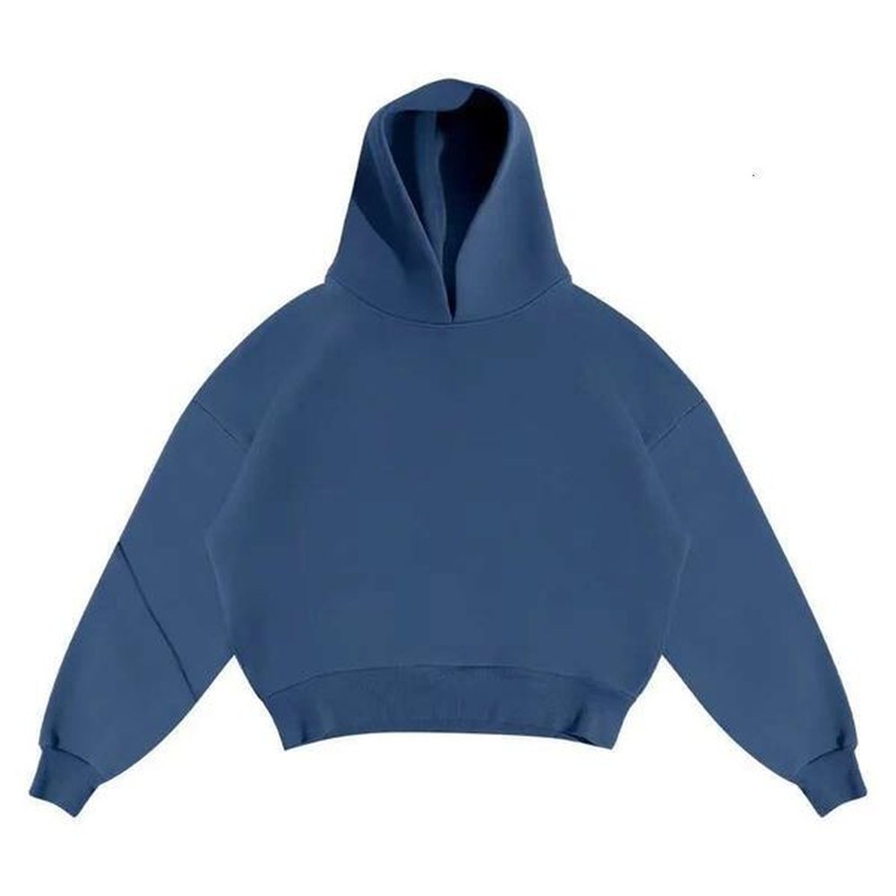Men's Wear Y2k American Fashion Solid Color Fleece Oversized Sweatshirt Mens Two Piece Haruku Hip-Hop Gothic Joker Slacks Jogging Pants